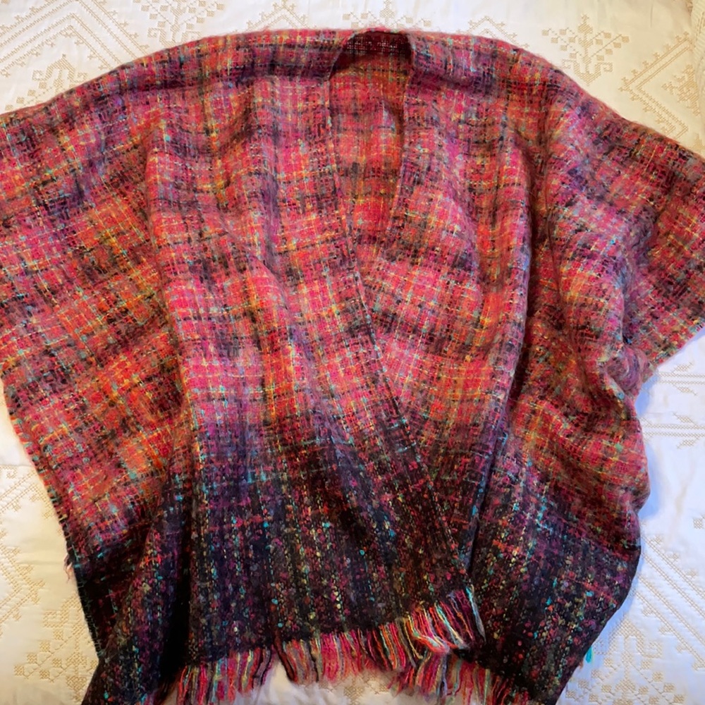 Multicolored Cape/poncho vest